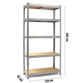 Stellingkast 205 x 120 x 45 - Opbergrek - Verzinkt
