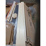 vidaXL Bedframe massief grenenhout donkergrijs 200x200 cm