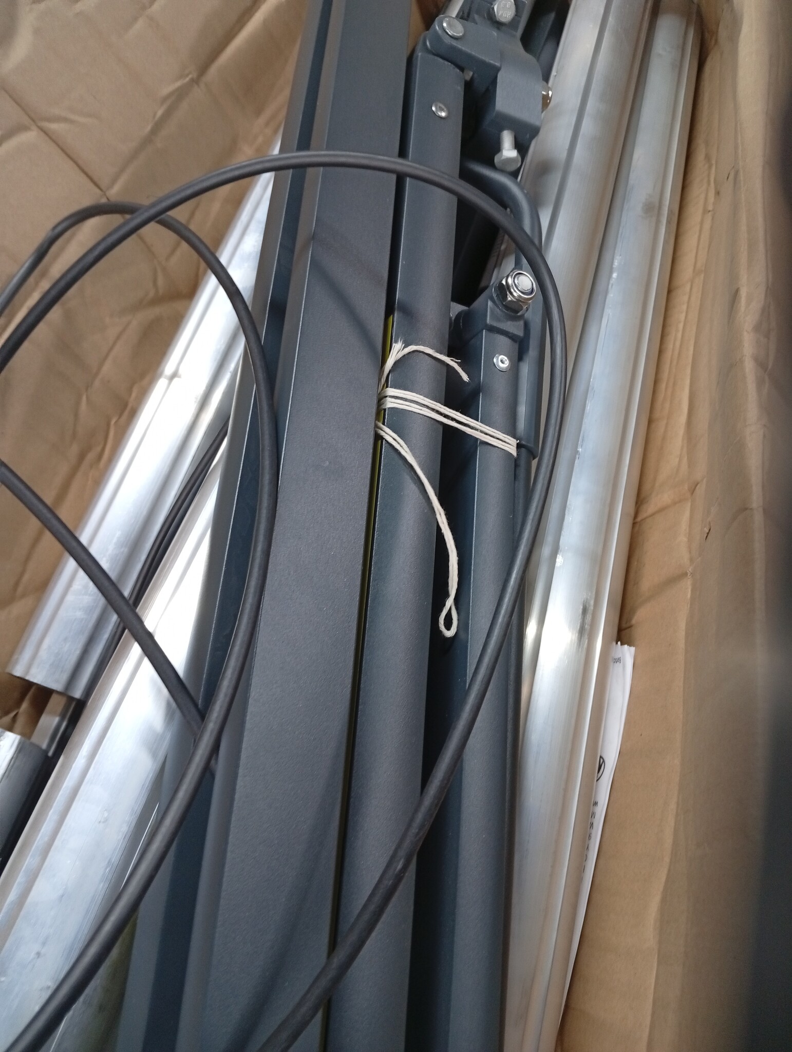 vidaXL Handmatige Luifel Frame Verstelbaar Antraciet 3,5 x 2 m Staal