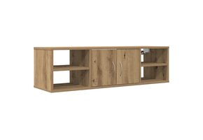 Wandkast 101x30x29 cm Bewerkt Hout - Artisanaal Eikenkleurig (54% Korting)