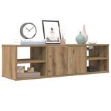 vidaXL Wandkast 101x30x29 cm bewerkt hout artisanaal eikenkleurig