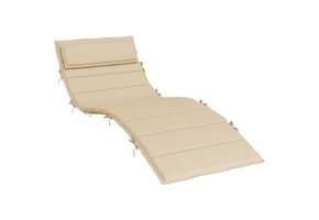 VidaXL Ligbedkussen Oxford Stof Beige 180x60x4 cm - 49% Korting