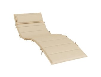 VidaXL Ligbedkussen Oxford Stof Beige 180x60x4 cm - 46% Korting