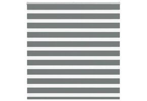VidaXL Zebra rolgordijn 140x100 cm Donkergrijs - 50% Korting