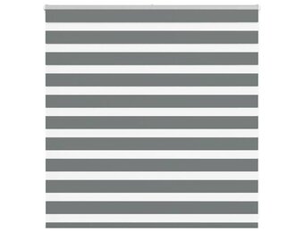 Donkergrijs Zebra Rolgordijn 140x100cm - 33% Korting!