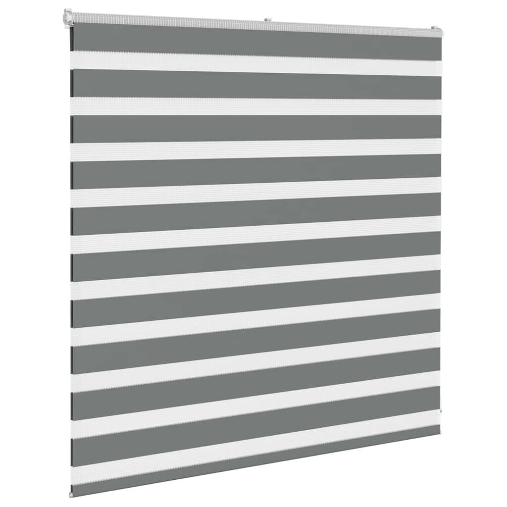 Donkergrijs Zebra Rolgordijn 140x100cm - 33% Korting!