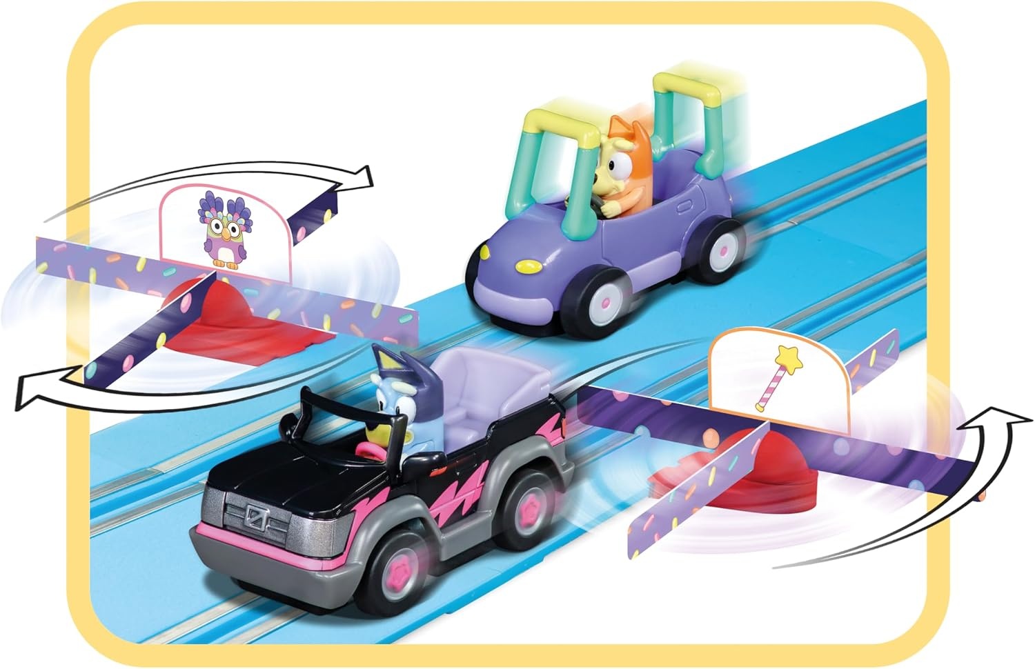Bluey & Bingo Racebaan 2.4m met Tol - 34% Korting!
