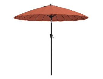 vidaXL Parasol met aluminium paal 250 cm terracottakleurig