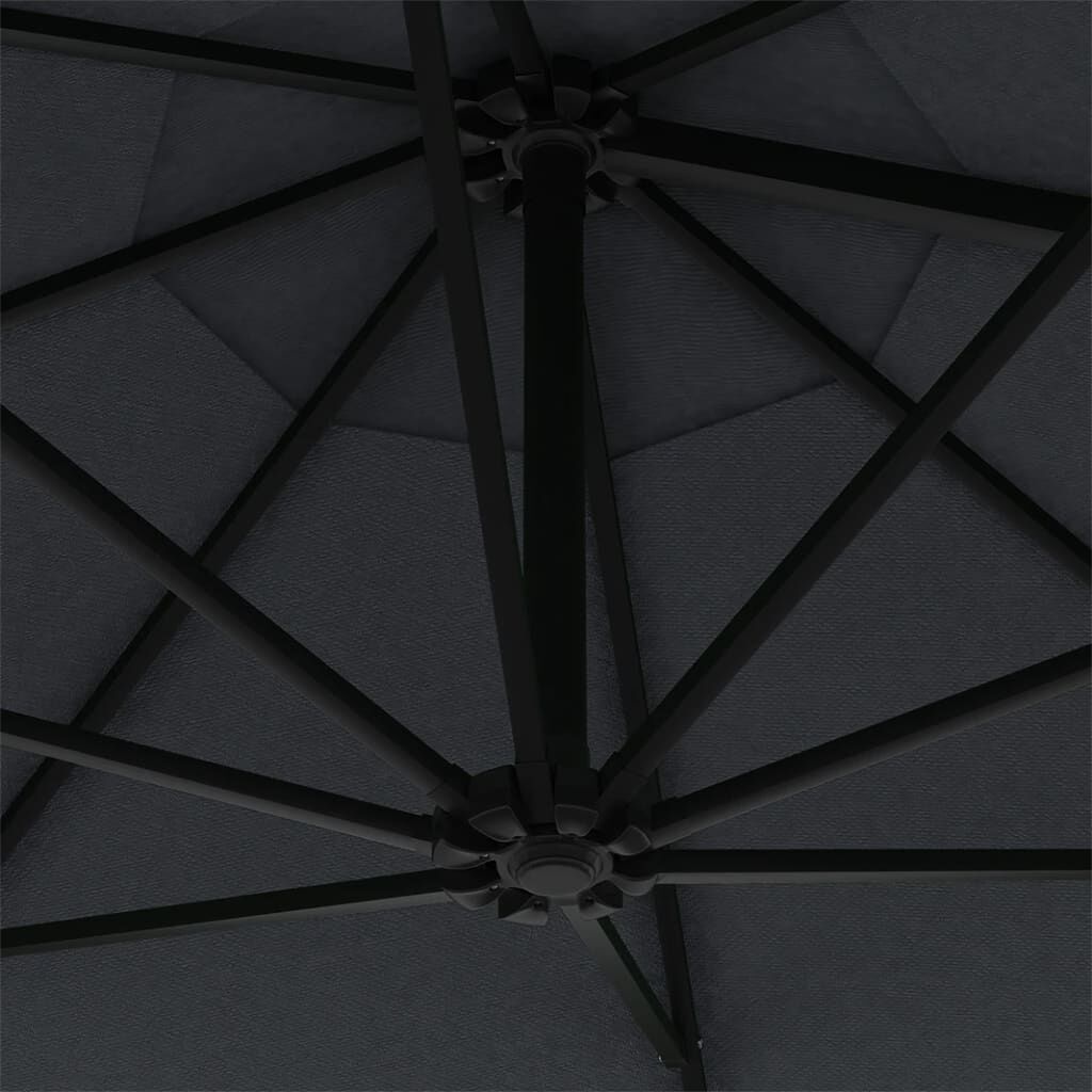 Wandparasol Antraciet 300 cm - 34% Korting