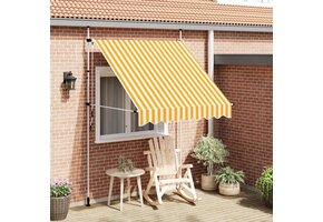 Handmatige Luifel 200cm Oranje/Wit Gestreept - 60% Korting!