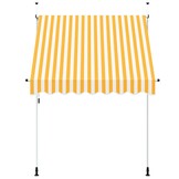 Uittrekbare Luifel 200cm Oranje/Wit - 35% Korting!