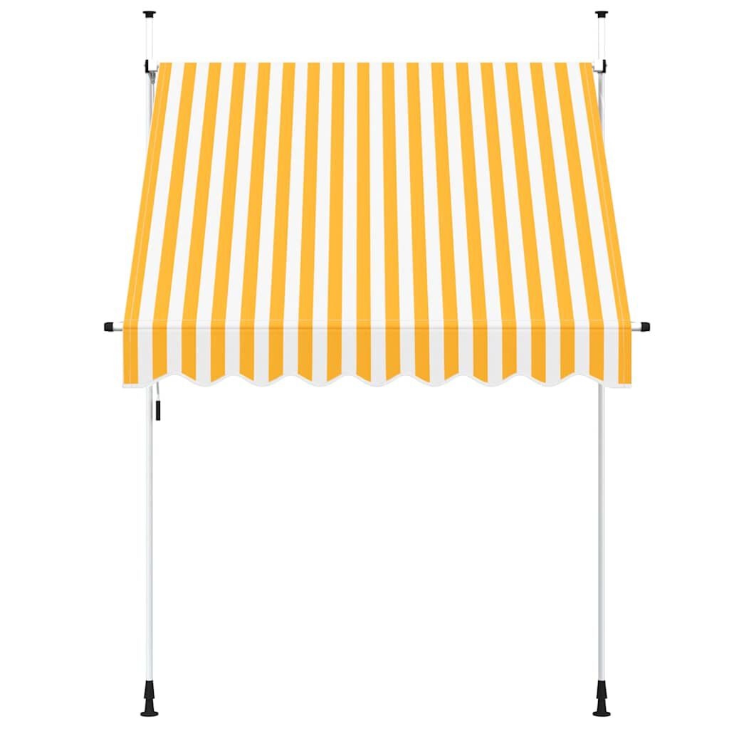 Uittrekbare Luifel 200cm Oranje/Wit - 35% Korting!