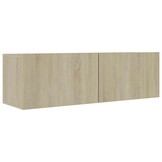 Tv-meubel 100x30x30cm Bewerkt Hout Sonoma Eiken - 33% Korting