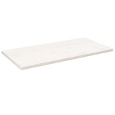 vidaXL Tafelblad rechthoekig 110x60x2,5 cm massief grenenhout wit