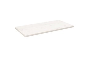 vidaXL Tafelblad Grenenhout Wit 110x60 cm - 59% Korting