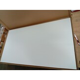 vidaXL Tafelblad rechthoekig 110x60x2,5 cm massief grenenhout wit
