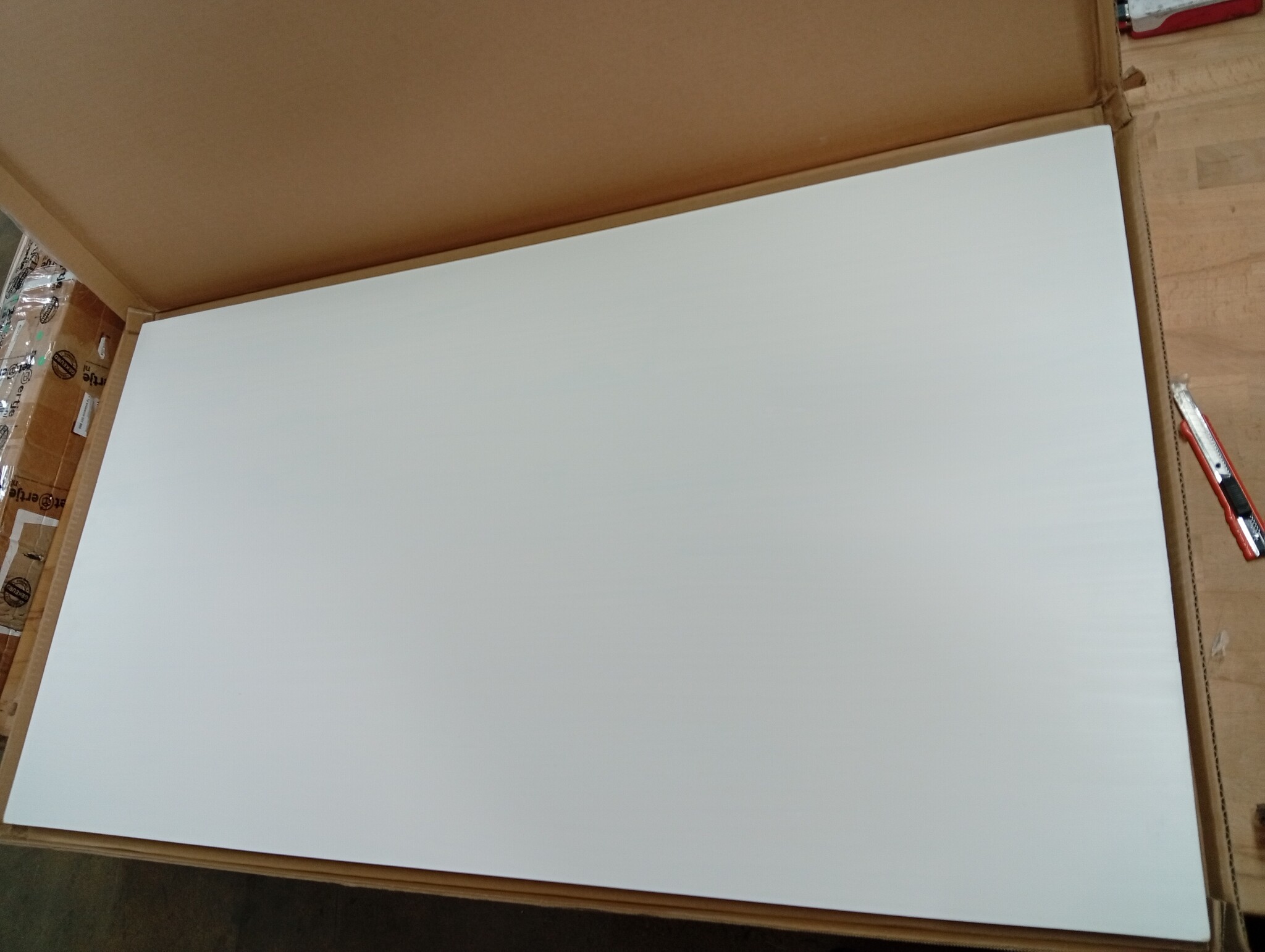 vidaXL Tafelblad rechthoekig 110x60x2,5 cm massief grenenhout wit