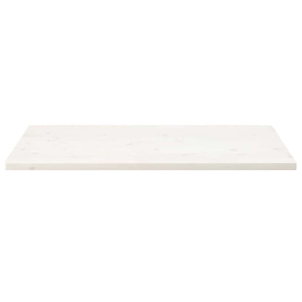 vidaXL Tafelblad rechthoekig 110x60x2,5 cm massief grenenhout wit