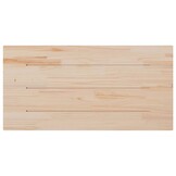 vidaXL Tafelblad rechthoekig 110x60x2,5 cm massief grenenhout wit