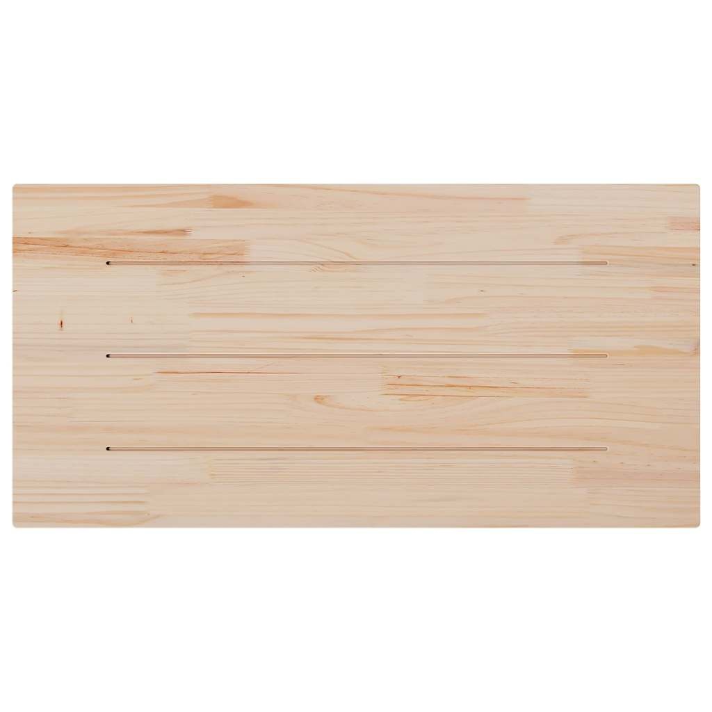 vidaXL Tafelblad rechthoekig 110x60x2,5 cm massief grenenhout wit