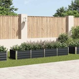 Verhoogde Plantenbak Staal Antraciet 320x80x45 cm - 34% Korting!