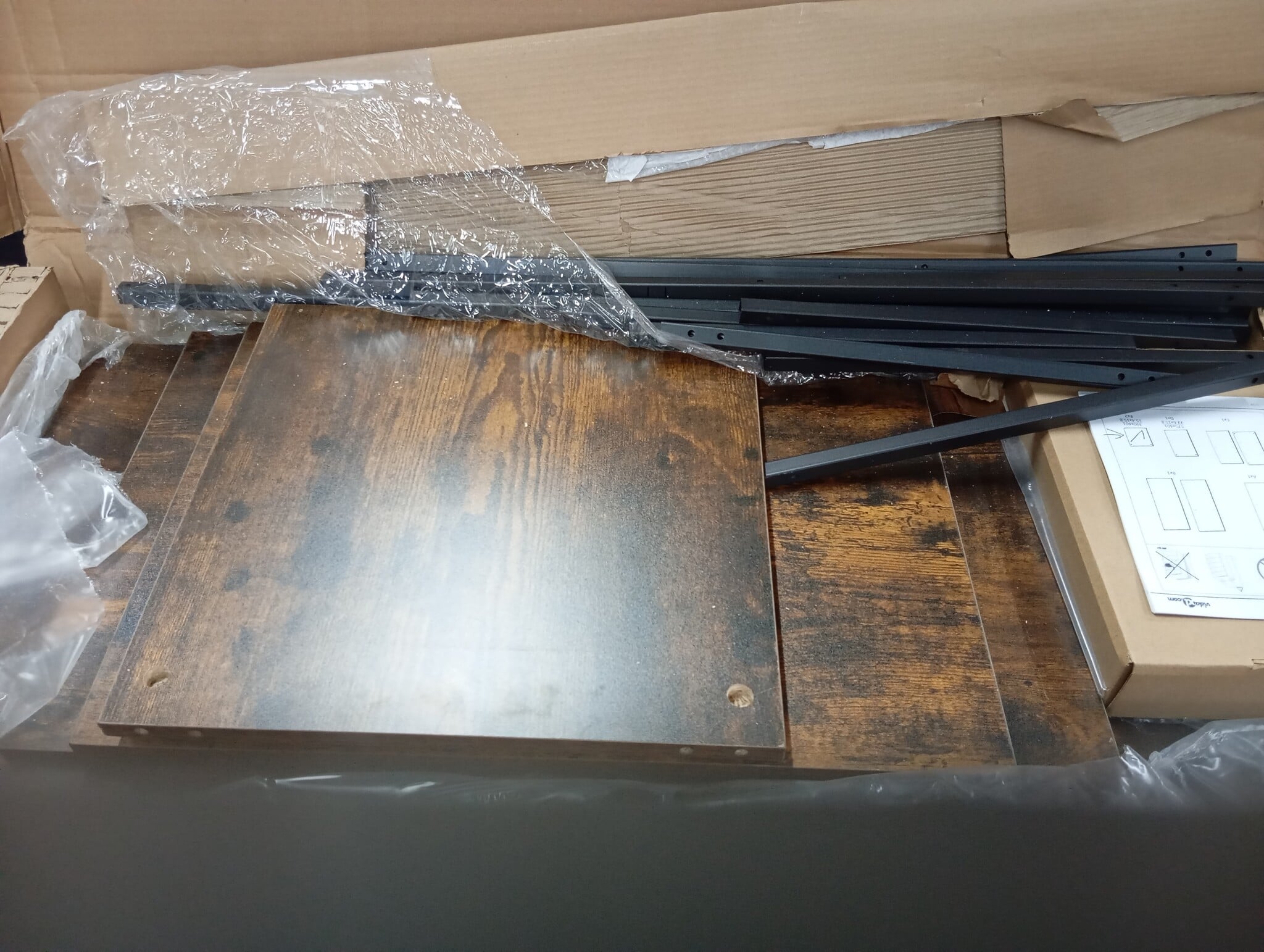 vidaXL Keukentrolley 100x45x89,5 cm bewerkt hout gerookt eikenkleurig