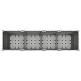Verhoogde Plantenbak 160x40x38 cm PP Lichtgrijs - 34% Korting