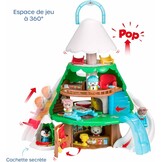 Klorofil - De Gla Resort dennenboom – speelgoed voor kinderen – skigebied – verzint je verhalen – miniatuurwereld – Klorofil universum – 1 figuur en 9 accessoires inbegrepen 700214