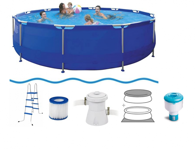 Jilong 450 x 90 cm opzetzwembad met pomp - complete set