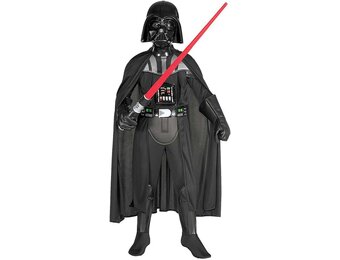 Star Wars Deluxe Darth Vader Kostuum voor kinderen - Zwart - 5-7 jaar