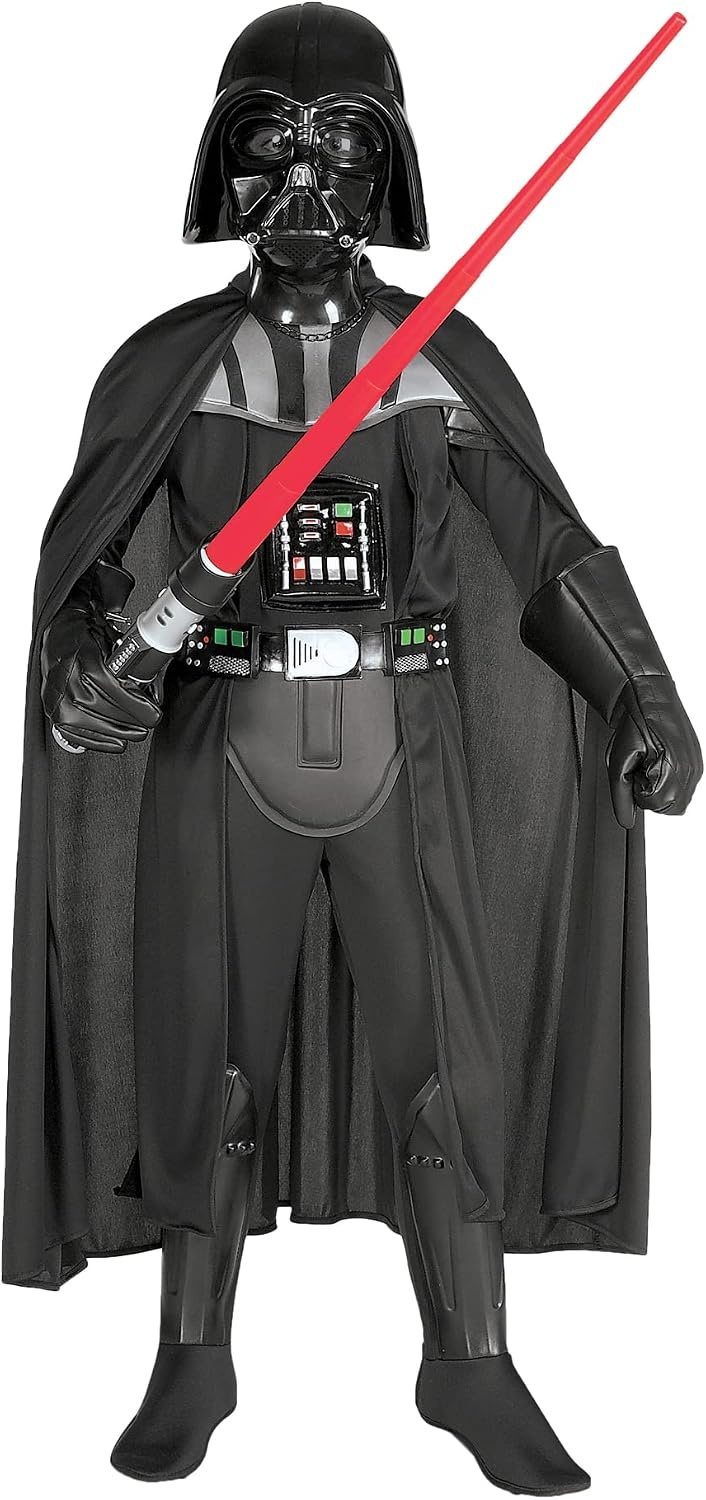 Star Wars Deluxe Darth Vader Kostuum voor kinderen - Zwart - 5-7 jaar