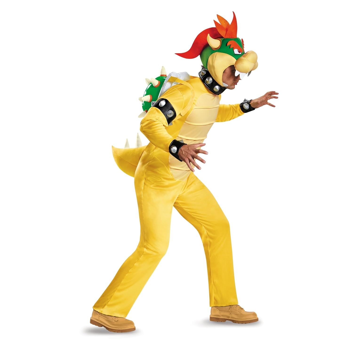 Disguise Bowser Deluxe Kostuum voor Heren - Maat XXL - Meerkleurig
