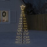 LED Kerstboom 180 cm met 220 Lampjes & 8 Effecten - Warm Wit, 77% Korting