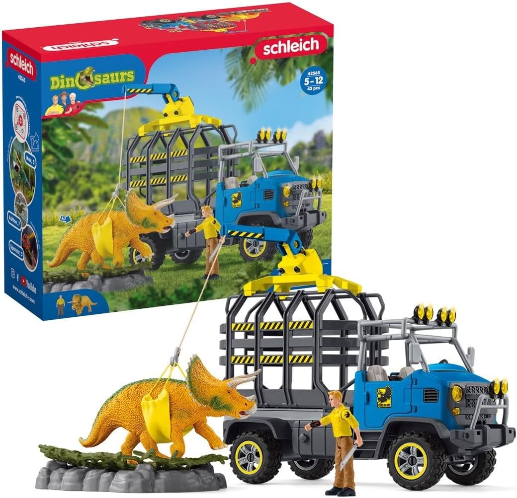 Dinosaurus Speelset Truckmissie 43-delig met Triceratops | Vanaf 4 Jaar | 34% Korting