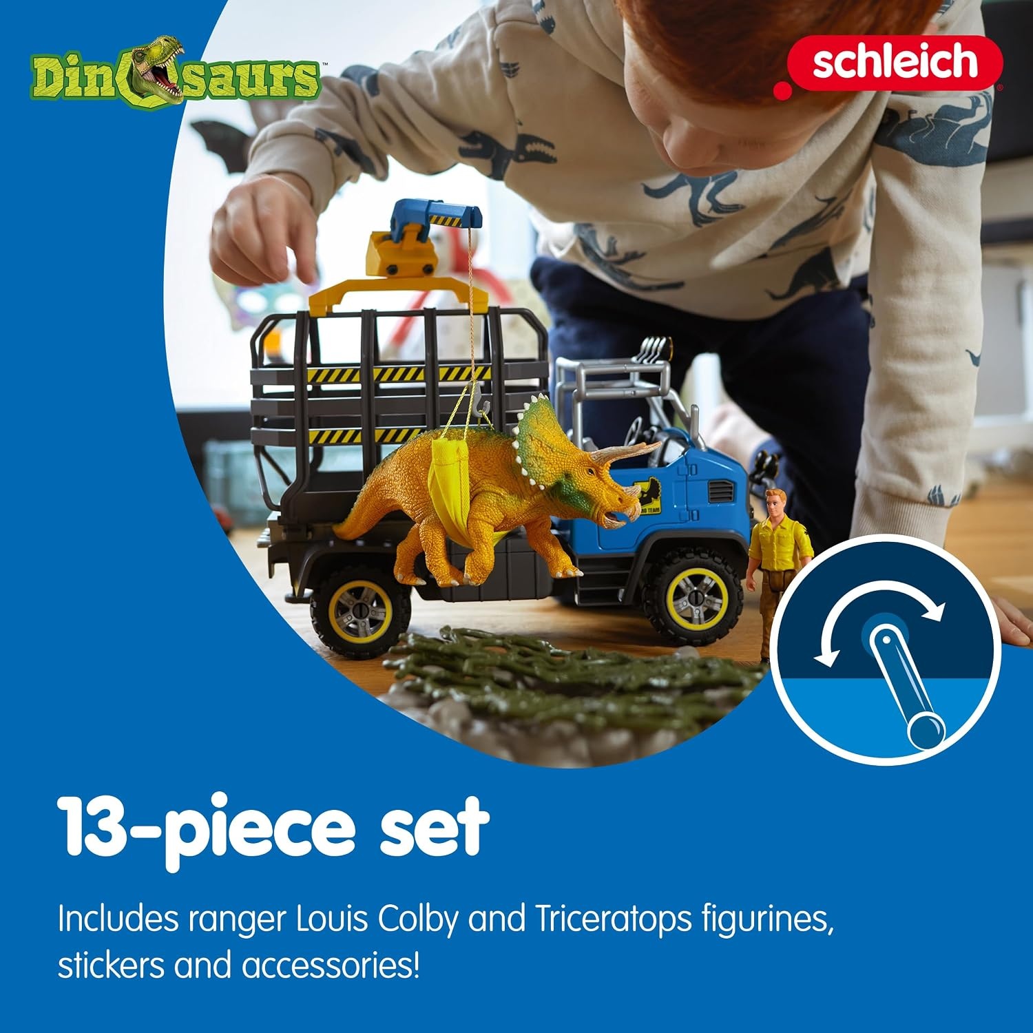 Dinosaurus Speelset Truckmissie 43-delig met Triceratops | Vanaf 4 Jaar | 34% Korting