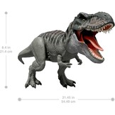 Mattel Jurassic World Rebirth Power Devour T. rex-figuur | T-Rex dinosaurusfiguur met continue beet via tong, licht & geluid, digitale app-play, JGB50