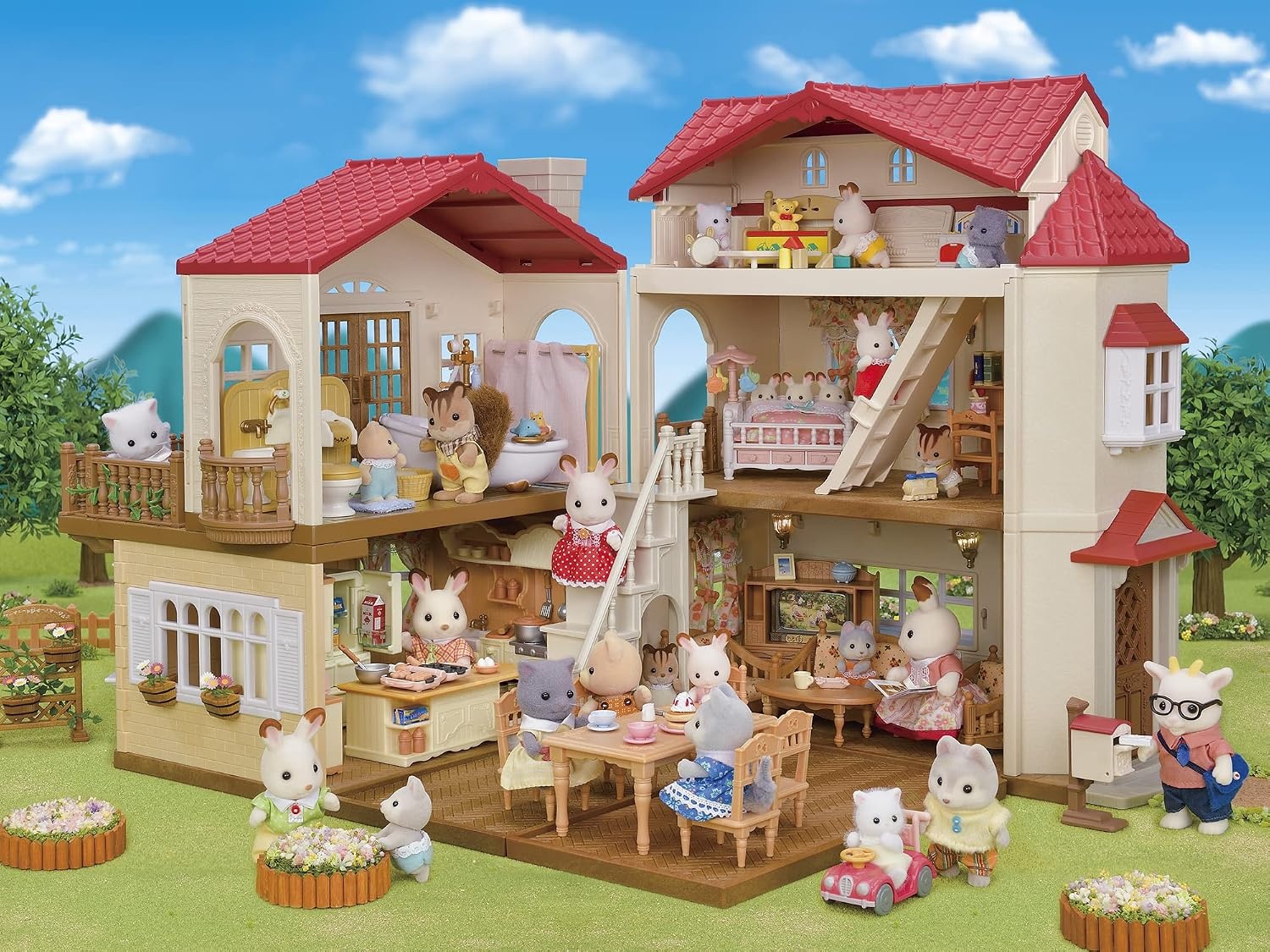 Sylvanian Families 5716 stadshuis met dakkamer