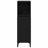Badkamerkast Zwart Eiken 30x100cm - 54% Korting!