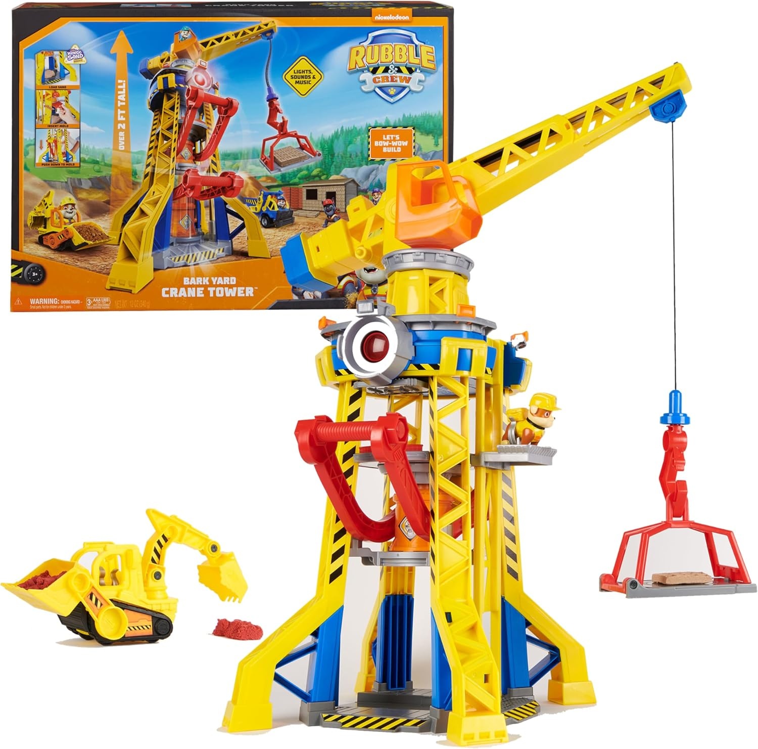 Kraantoren Speelset 68cm met Rubble & 340g Zand - 29% Korting!