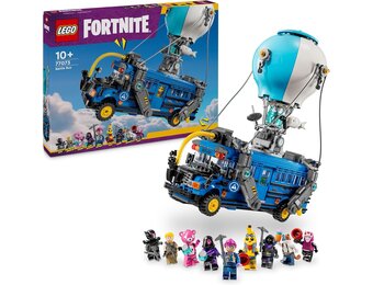 LEGO Fortnite Battle Bus – Speelgoed voor Kinderen Met 9 Personage Figuren en Accessoires – Cadeau voor Gamers Vanaf 10 Jaar, Meisjes, Jongens, Tieners en Fans – 77073