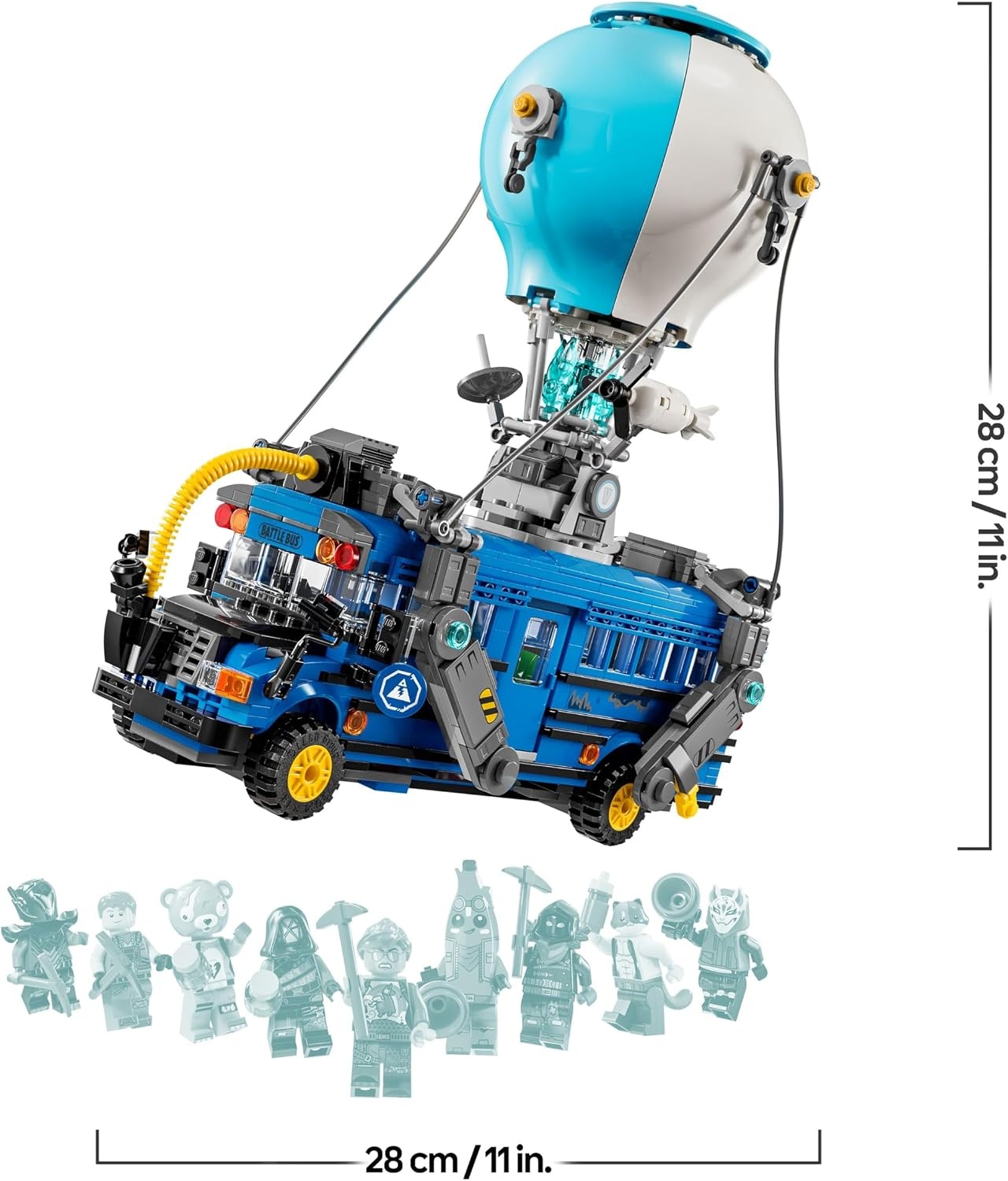 LEGO Fortnite Battle Bus – Speelgoed voor Kinderen Met 9 Personage Figuren en Accessoires – Cadeau voor Gamers Vanaf 10 Jaar, Meisjes, Jongens, Tieners en Fans – 77073