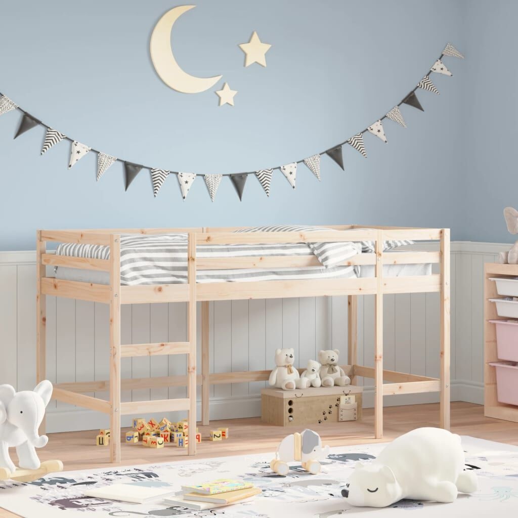 Kinderhoogslaper Grenenhout 80x200 cm - 35% Korting