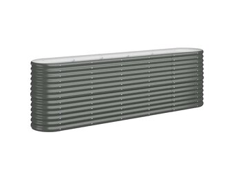 Plantenbak Staal Antraciet 224x40x68 cm - 34% Korting!