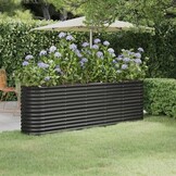 Plantenbak Staal Antraciet 224x40x68 cm - 34% Korting!