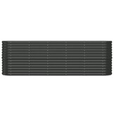 Plantenbak Staal Antraciet 224x40x68 cm - 34% Korting!
