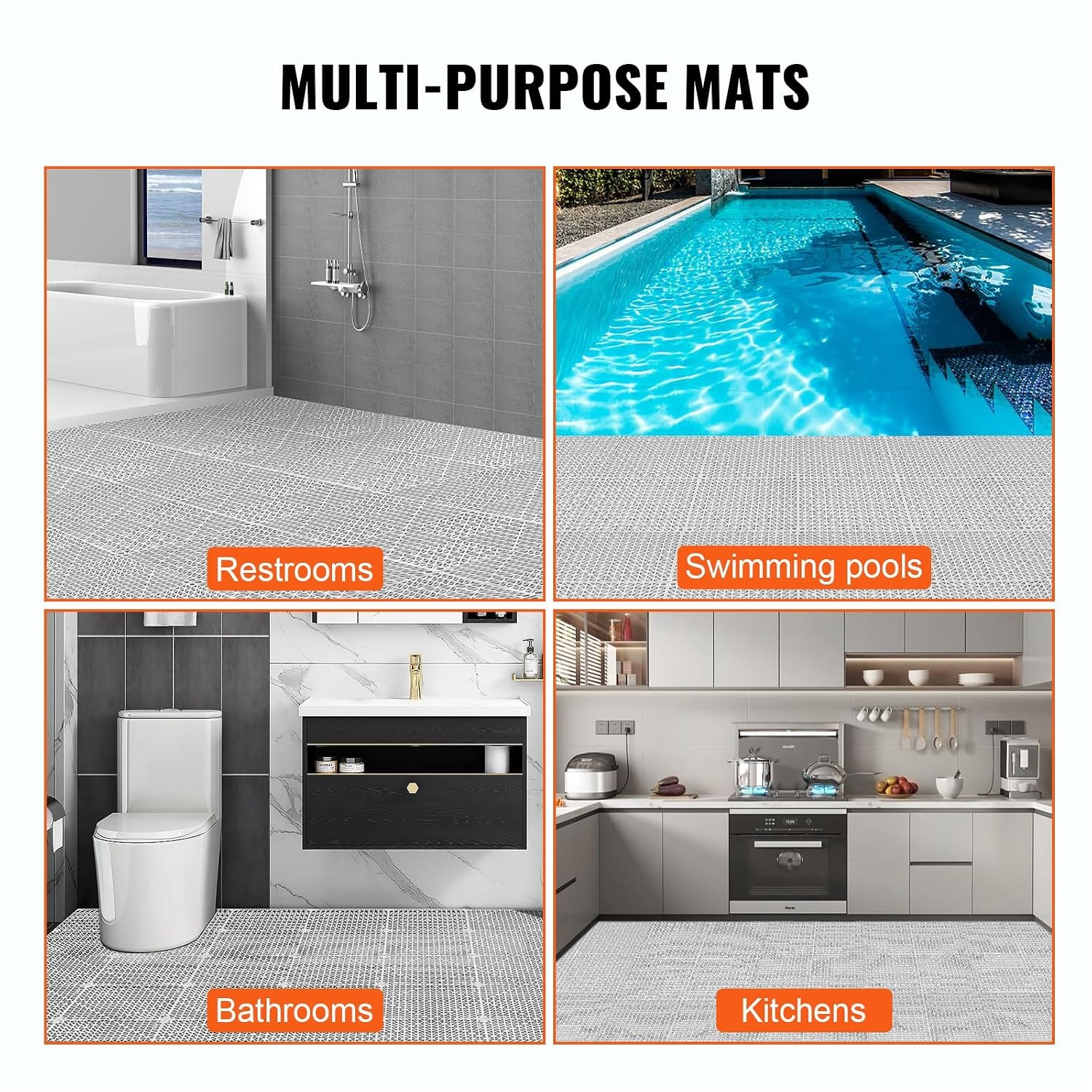 55 Antislip Drainagematten PVC 30x30 cm | 15mm dik | 30% Korting