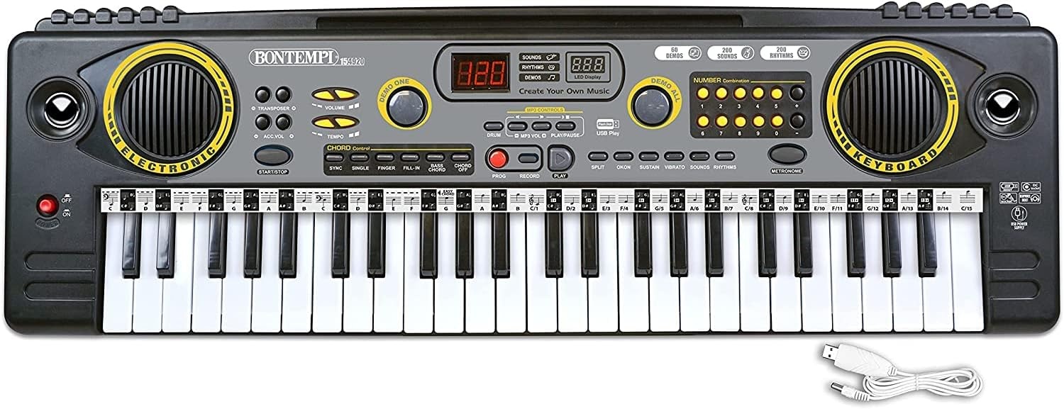 Digitaal Keyboard 49 Toetsen met Leerfunctie - 34% Korting