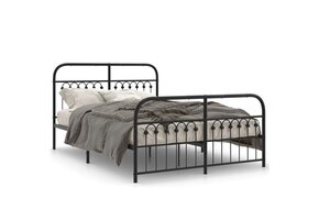 Zwart Metalen Bedframe 140x190 cm met Korting - Nu 35% Korting