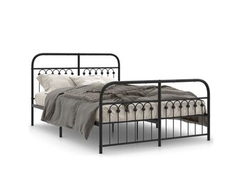 VidaXL Zwart Metalen Bedframe 140x190 cm - 47% Korting!