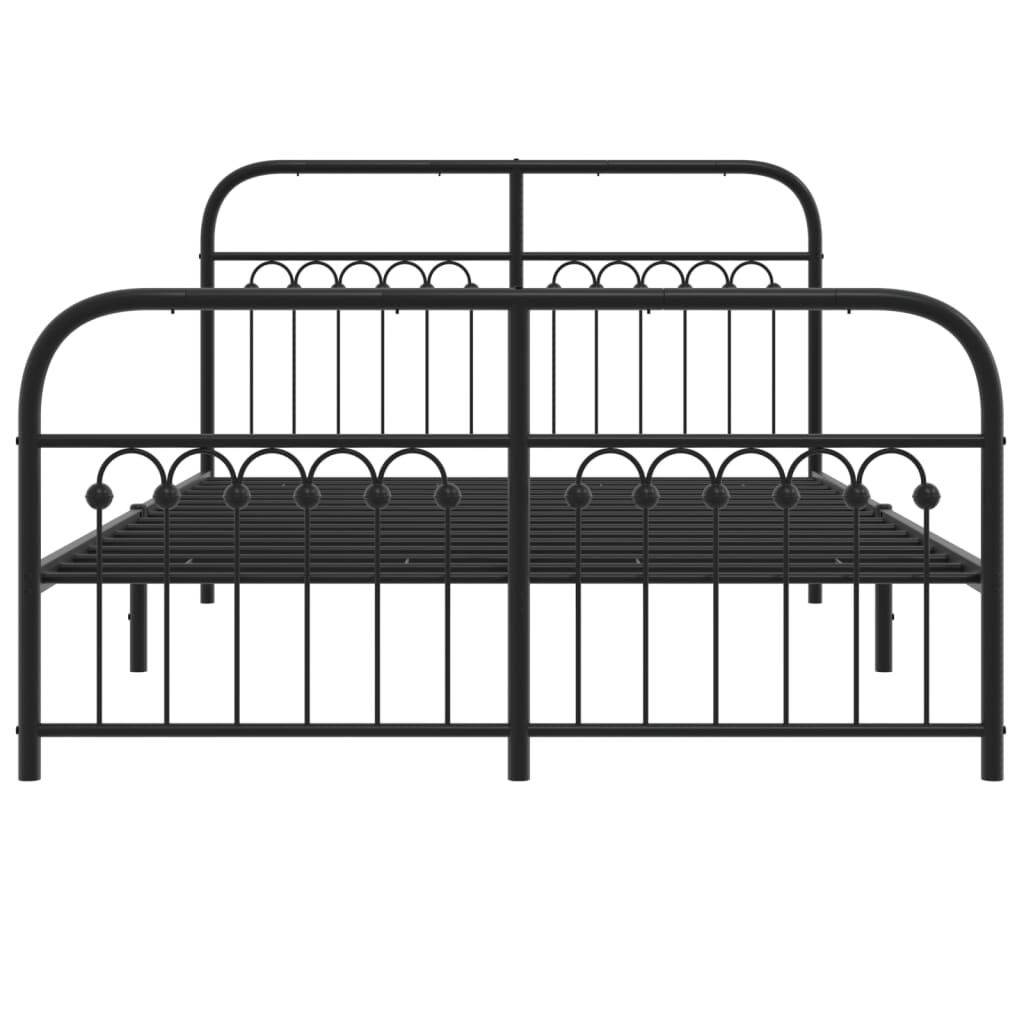 VidaXL Zwart Metalen Bedframe 140x190 cm - 47% Korting!